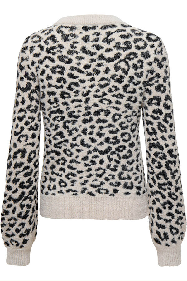 JDY Jersey cuello redondo gris