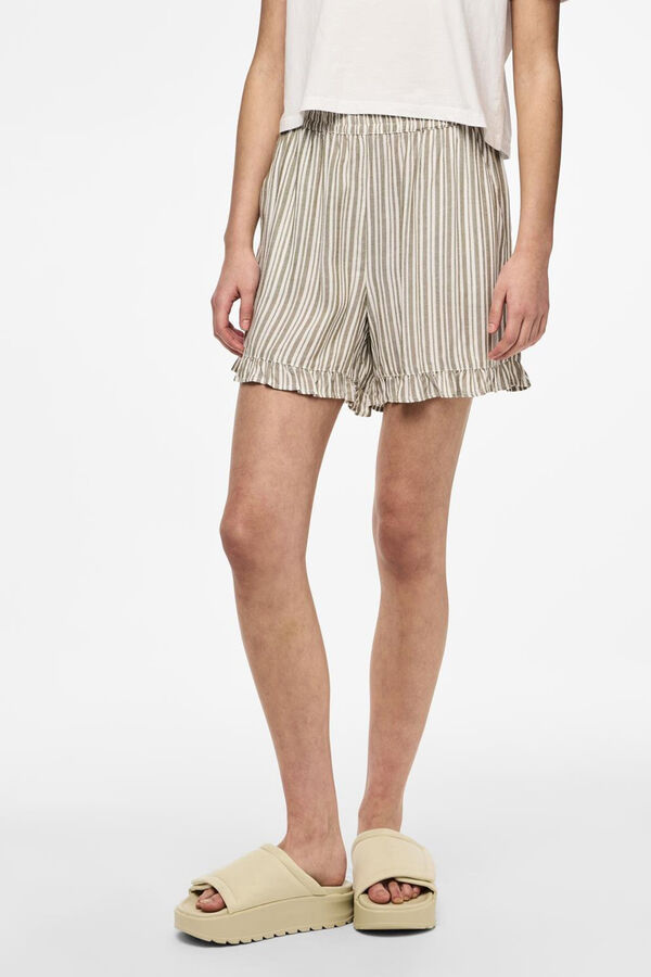 Pieces Camiseta de algodón sin mangas gris