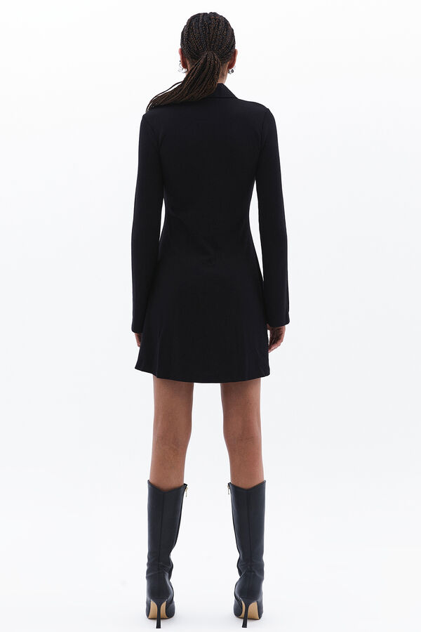 Oxxo Vestido mini botones negro