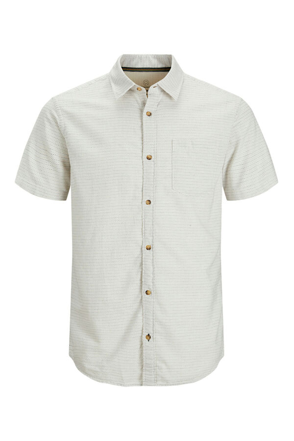 Jack & Jones PLUS Camisa com gola mao branco