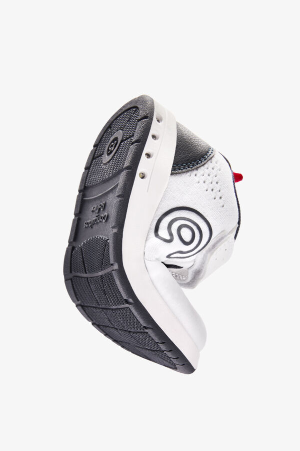 Conguitos Zapatillas barefoot velcro luces blanco