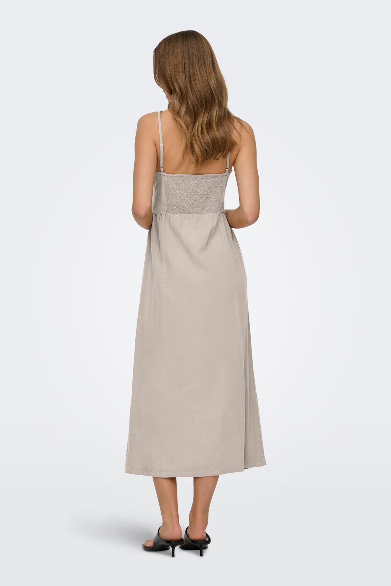 Only Vestido largo abotonado