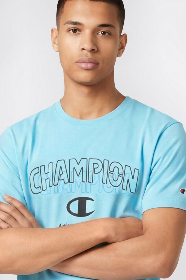 Champion T-shirt de manga curta azul