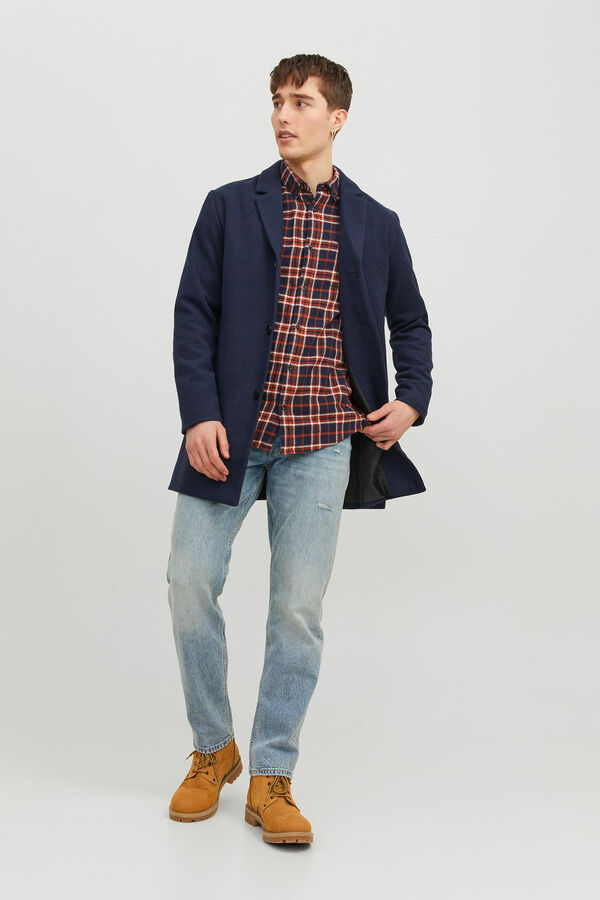 Jack & Jones Camisa de quadrados slim fit vermelho