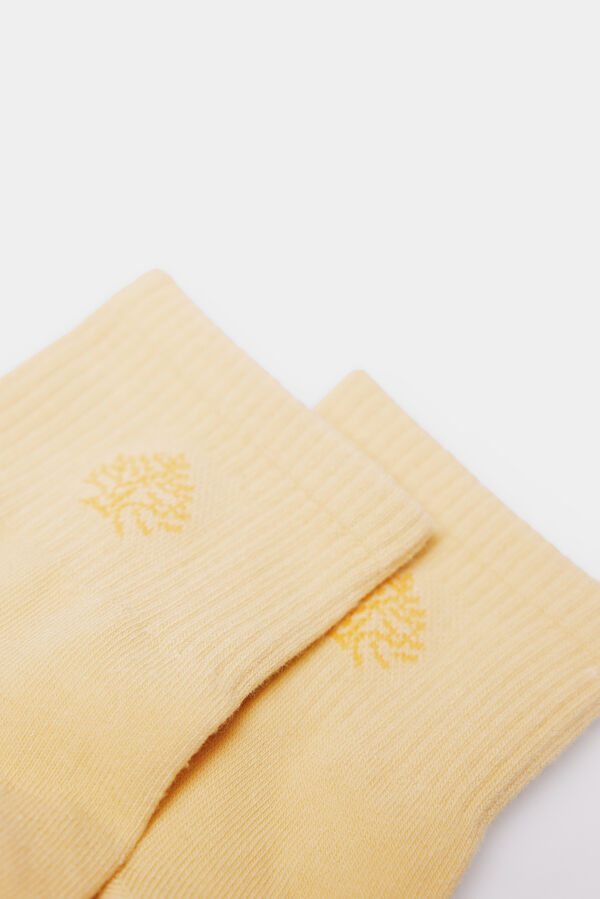 Springfield Calcet&iacute;n deportivo tobillero amarillo