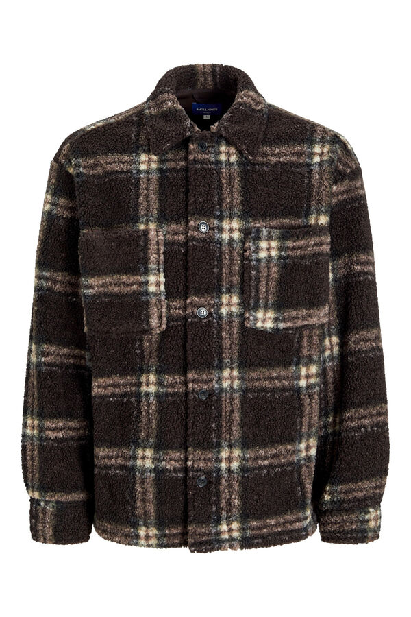 Jack & Jones Sobrecamisa teddy castanho