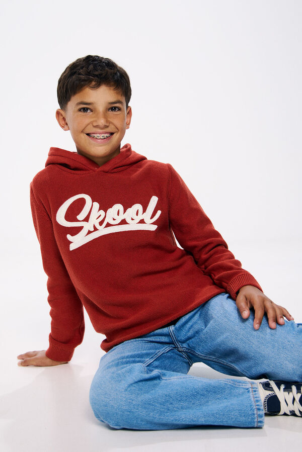 Springfield Kids Su&eacute;ter com capuz para menino vermelho