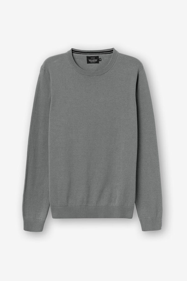 Tiffosi Jersey de Punto B&aacute;sico gris