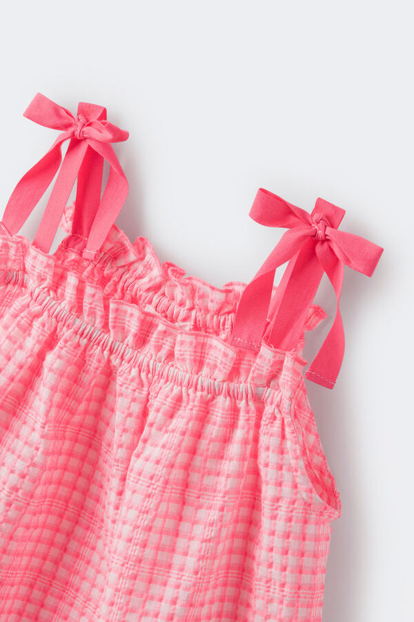 Springfield Kids Top estructura fluor niña rosa