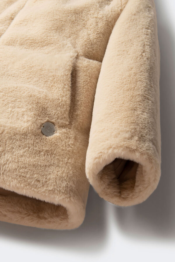 Springfield Kids Abrigo pelo ni&ntilde;a beige