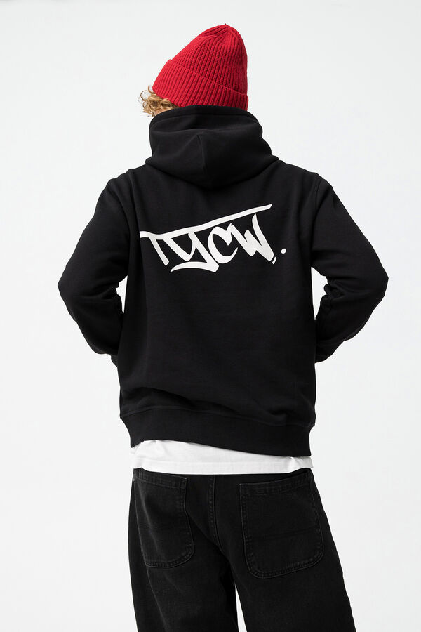 Tiffosi Young Hoodie estampado negro