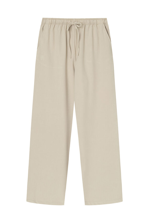 Springfield Pantal&oacute;n jogger ancho nude