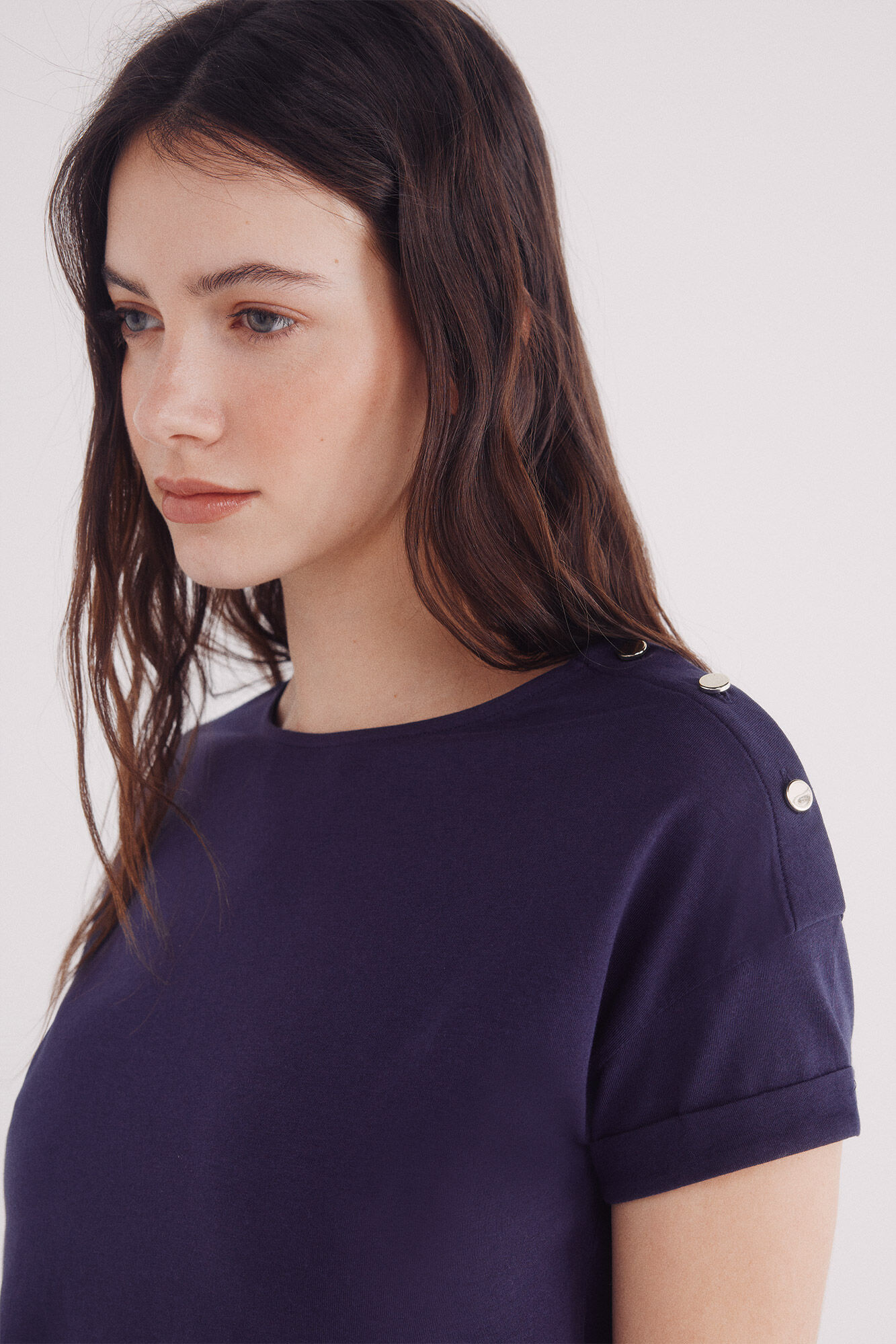 Springfield T-shirt lisa com mangas e bot&otilde;es nos ombros