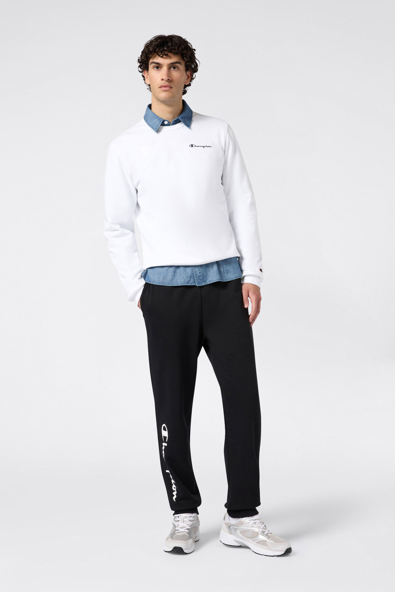 Champion Sweatshirt com gola caixa