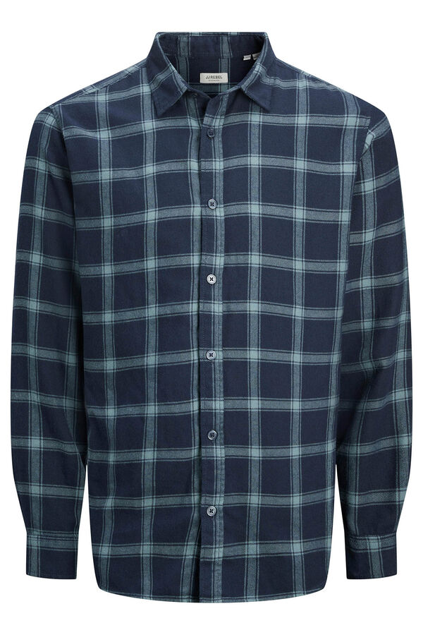 JJ REBEL Camisa de cuadros azul
