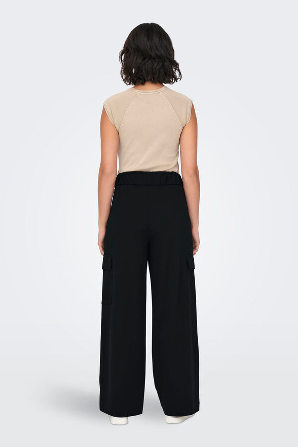 JDY Pantl&oacute;n largo negro