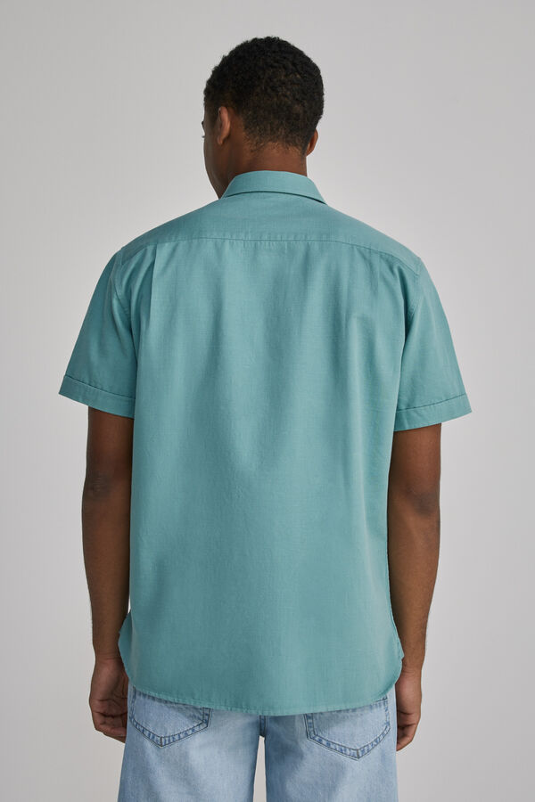 Springfield Camisa manga curta cor verde