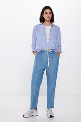 Springfield Pantalón Chino Tencel azul