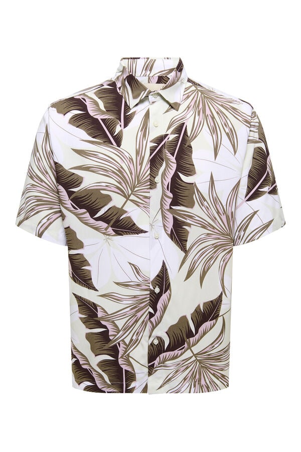 Only & Sons Camisa de manga curta branco
