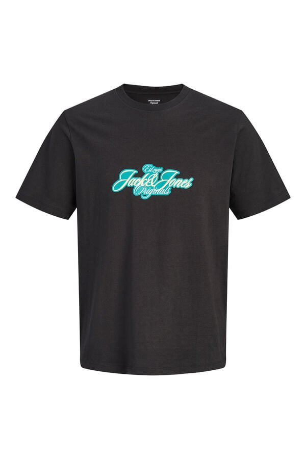 Jack & Jones T-shirt com estampado na frente preto