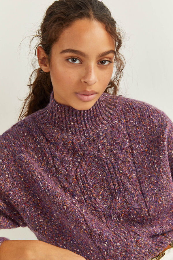 Springfield Camisola Cable Knit pedra