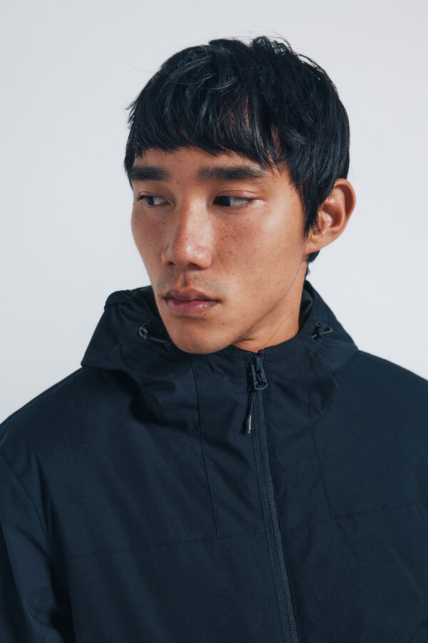 Springfield Blus&atilde;o t&eacute;cnica acolchoada preto