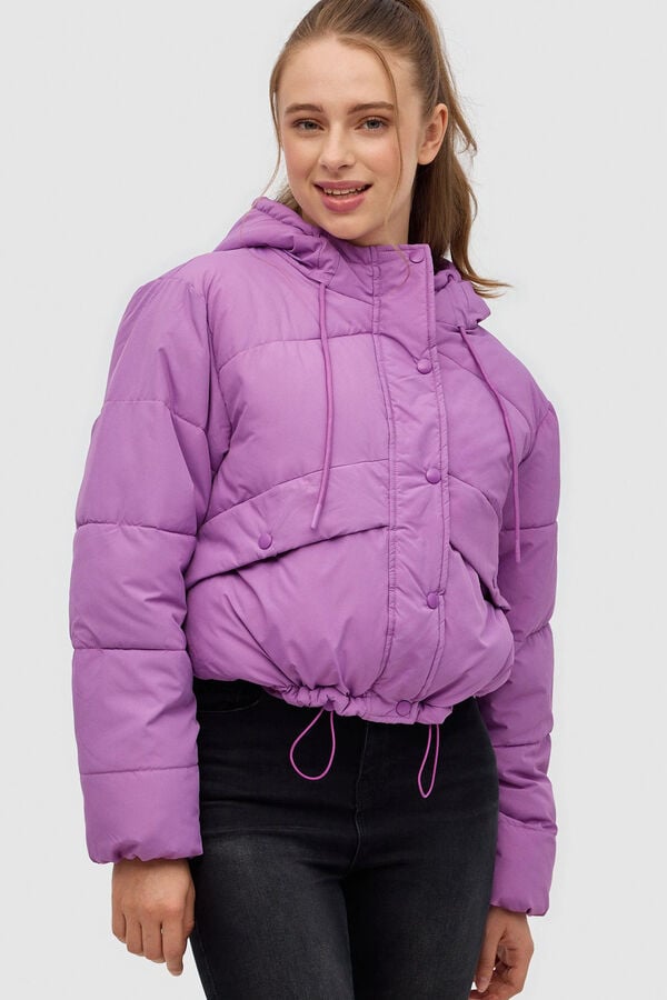 Inside Cazadora Acolchada Capucha morado/lila