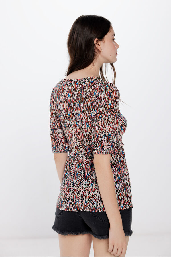 Springfield T-shirt fluída estampada cru