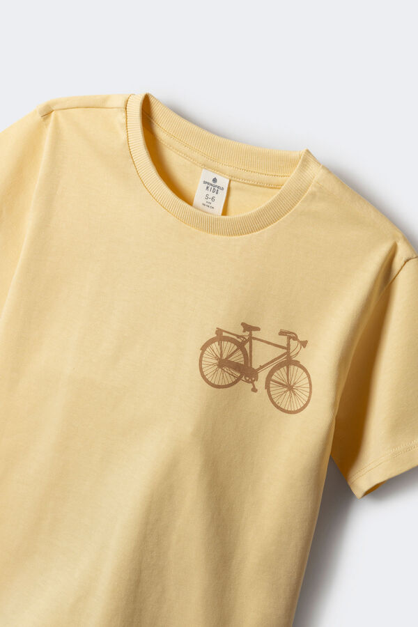 Springfield Kids Camiseta Bici ni&ntilde;o amarillo