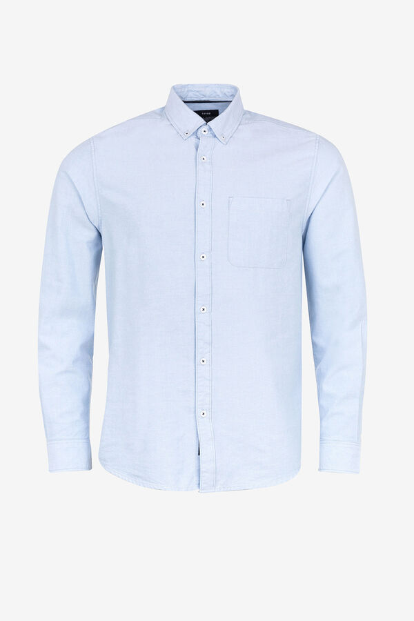 Tiffosi Camisa regular fit oxford azul
