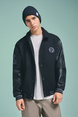 Springfield Pedri x Springfield Cominada Varsity Bomber preto