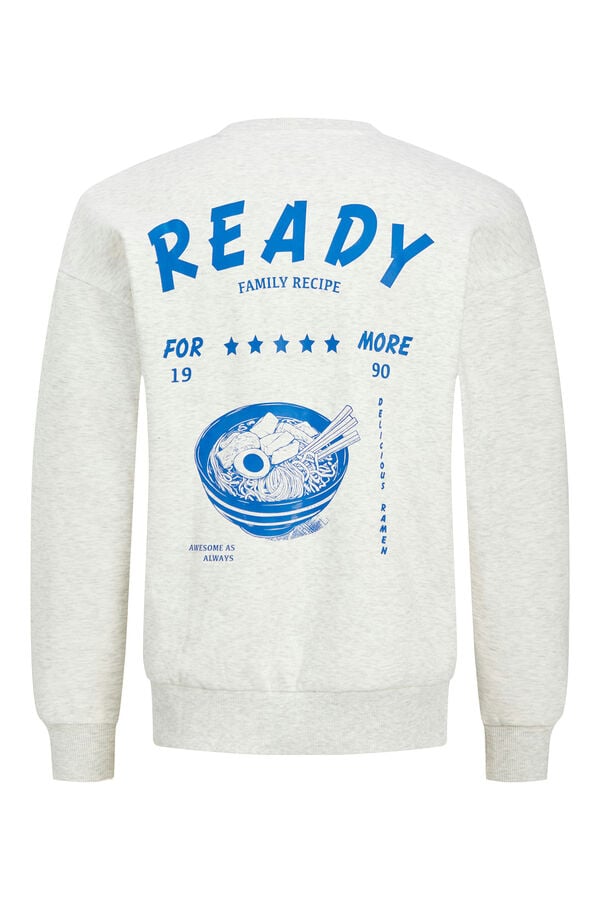 Jack & Jones Sweatshirt oversized com estampa traseira branco