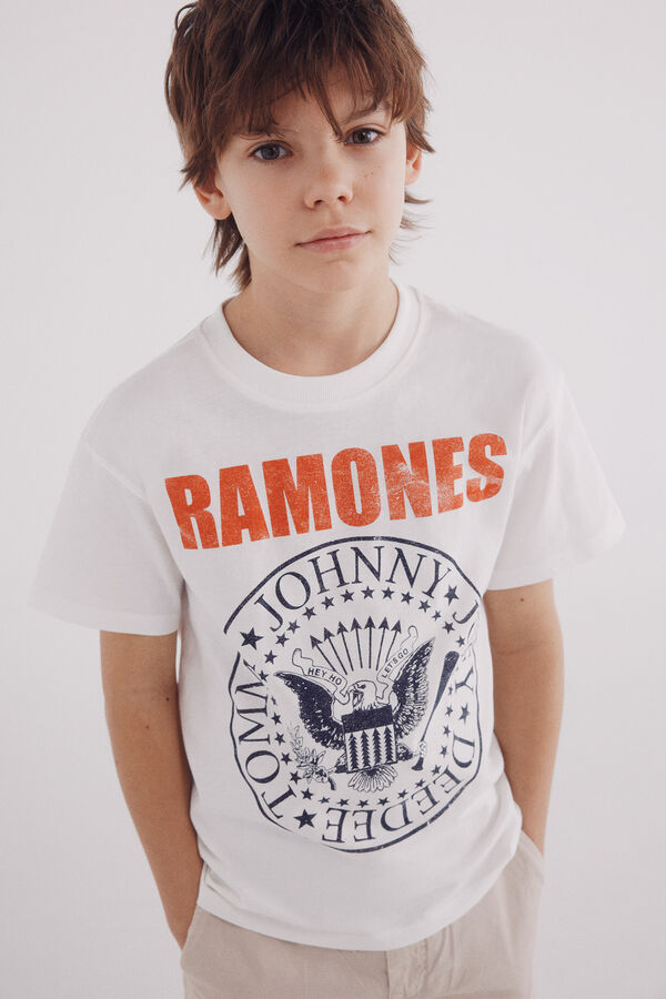 Springfield Kids Camiseta Ramones ni&ntilde;o marfil
