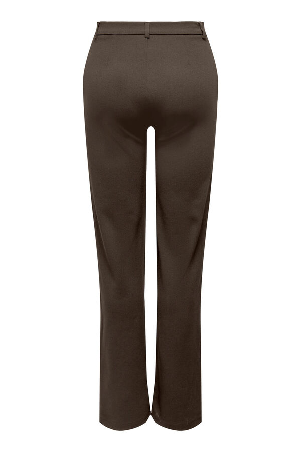 JDY Cal&ccedil;a corte reto de cintura m&eacute;dia cru