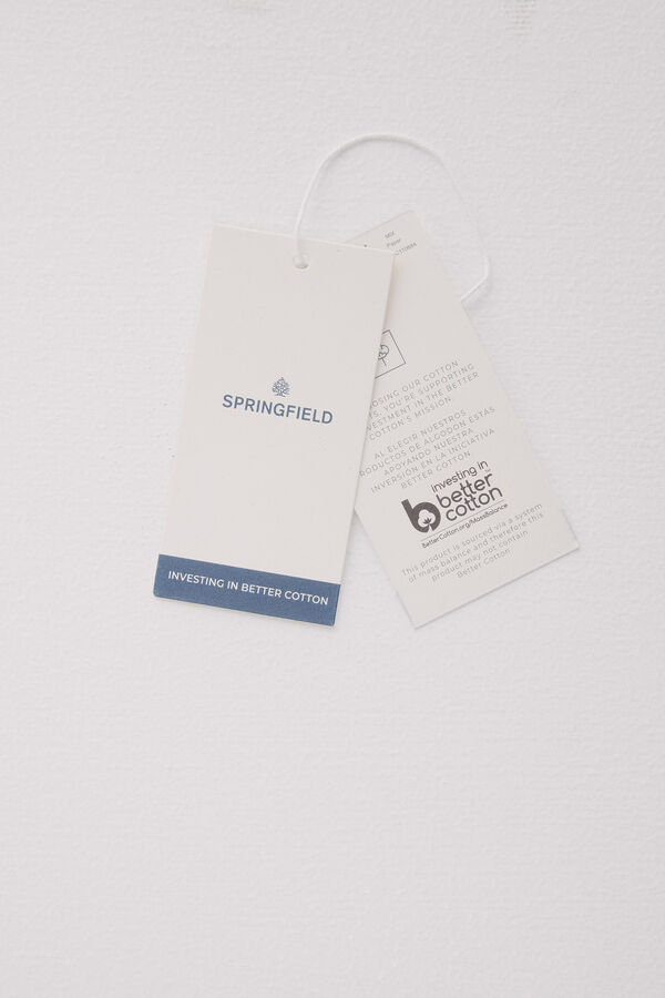 Springfield Polo estruturado regular fit estampado