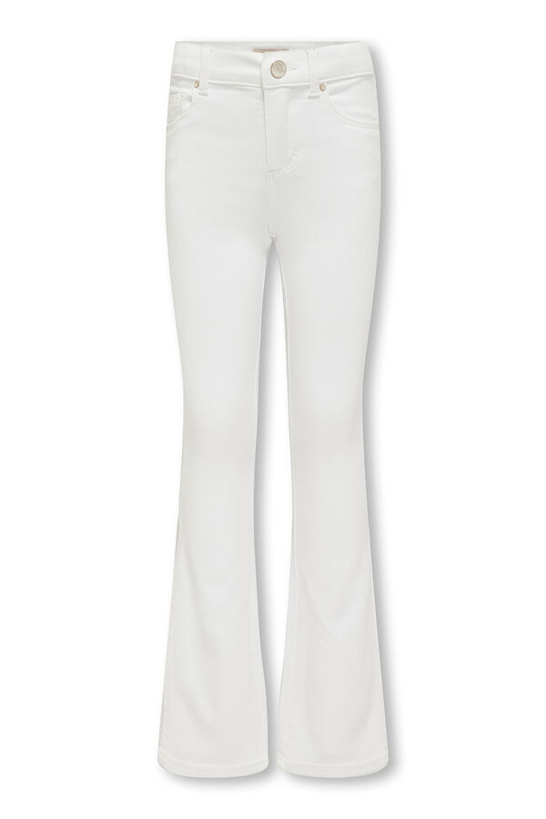Only Girls Vaquero flare ni&ntilde;a blanco