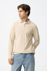 Tiffosi Polo de manga larga beige