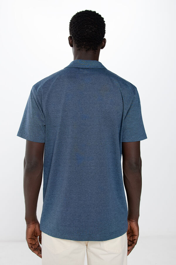 Springfield Polo riscas regular fit azul