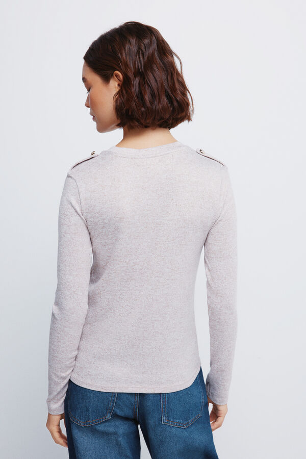 Springfield Malha com al&ccedil;as de ombros cru