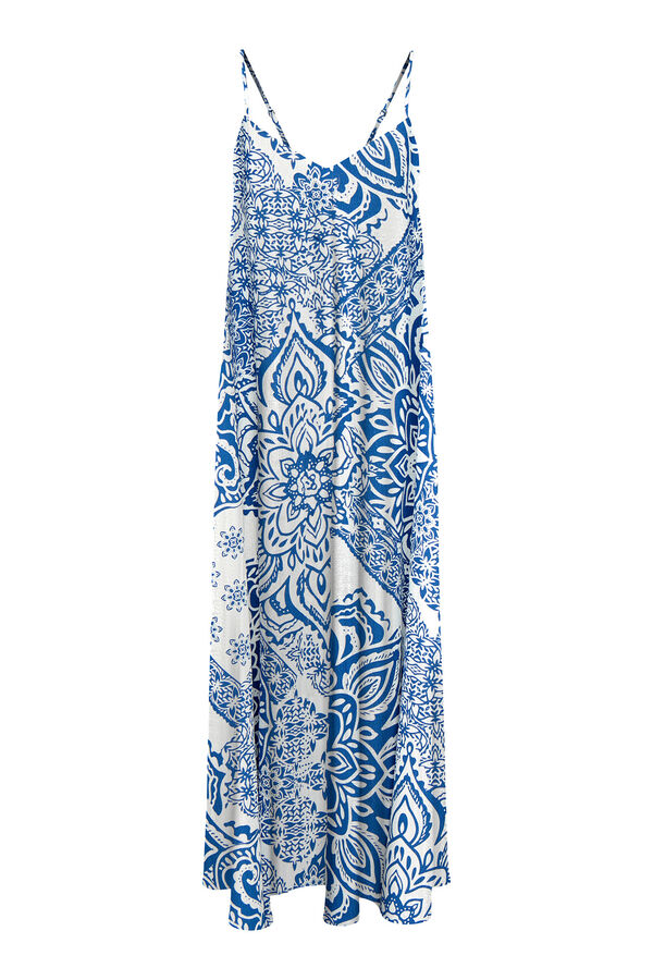 Only Vestido largo tirantes azul