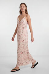 Pieces Vestido comprido de al&ccedil;as rosa