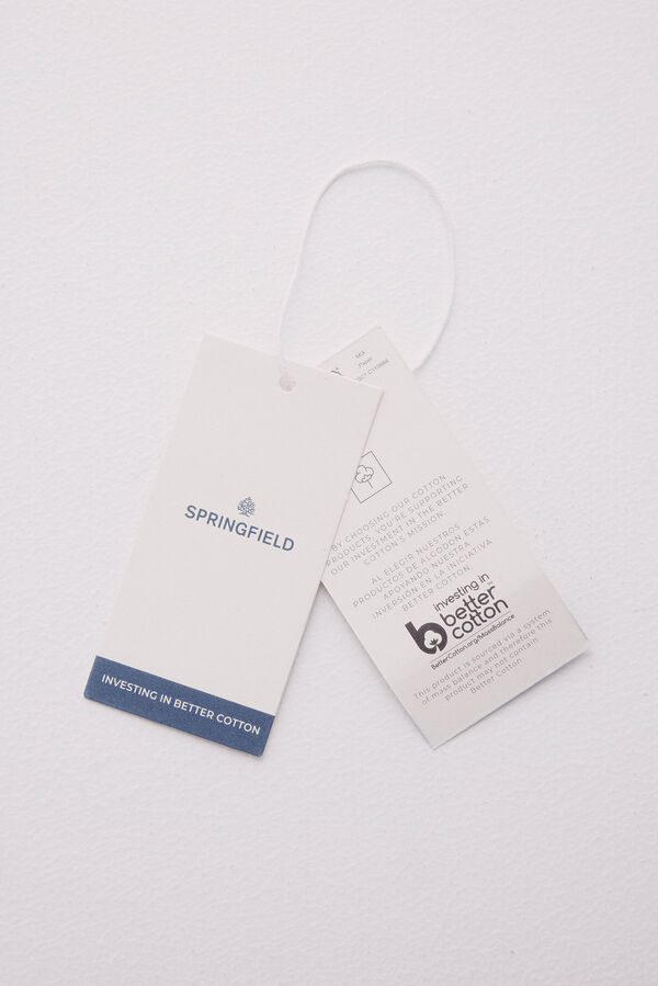 Springfield Vestido midi de malha Pointelle bege