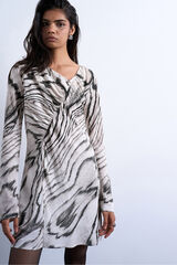 Topshop Vestido assim&eacute;trico de manga compridas em viscose LENZING&trade; ECOVERO&trade; preto