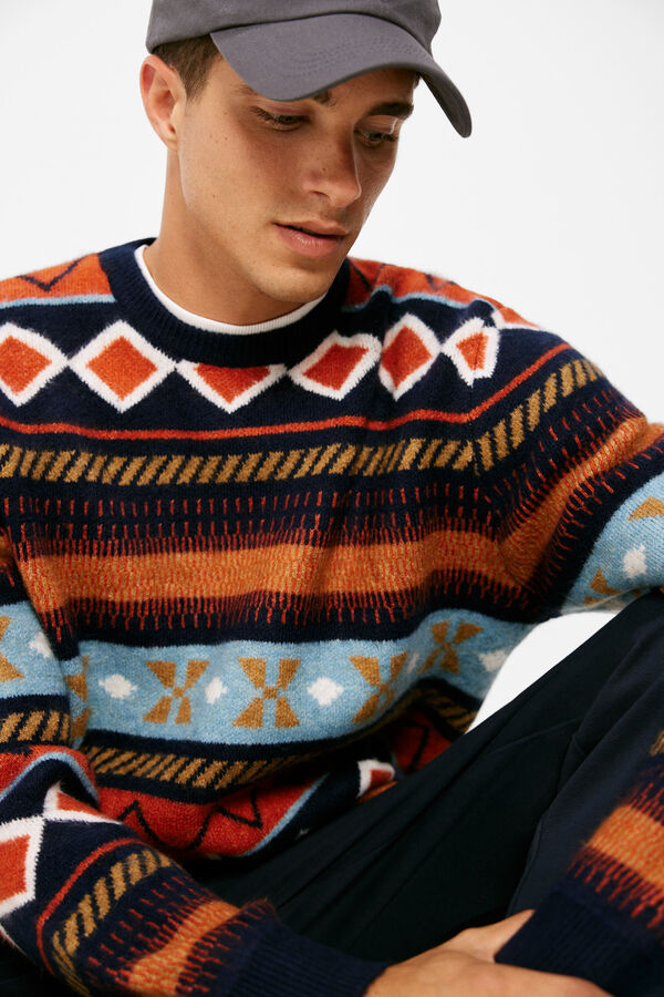 Springfield Camisola fantasia jacquard borgonha