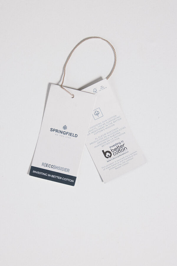 Springfield Camiseta &eacute;tnica blanco