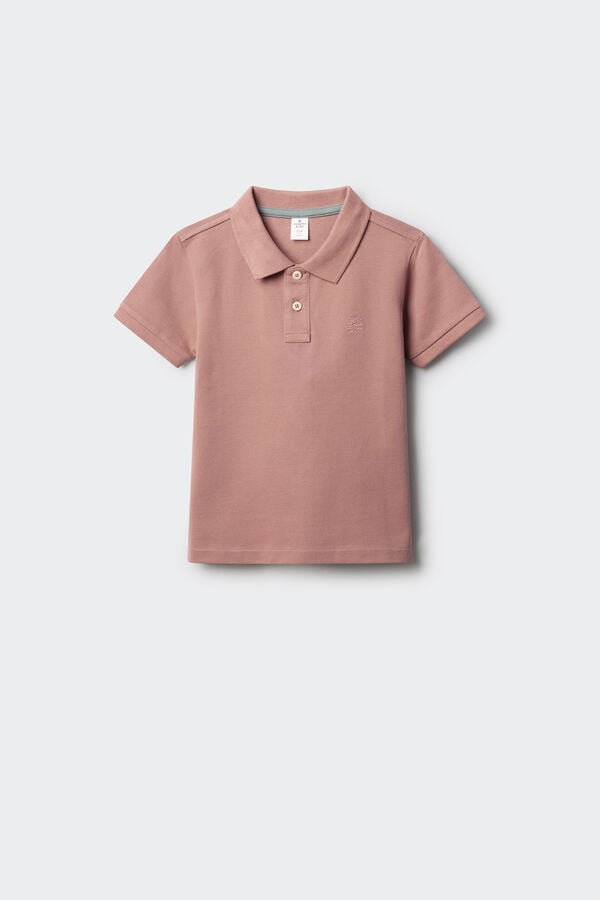 Springfield Kids Polo b&aacute;sico menino rosa