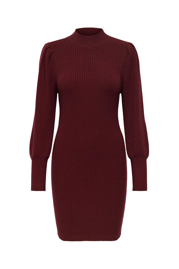 Only Vestido curto canelado rosa
