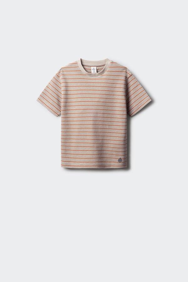 Springfield Kids Camiseta multiraya ni&ntilde;o beige