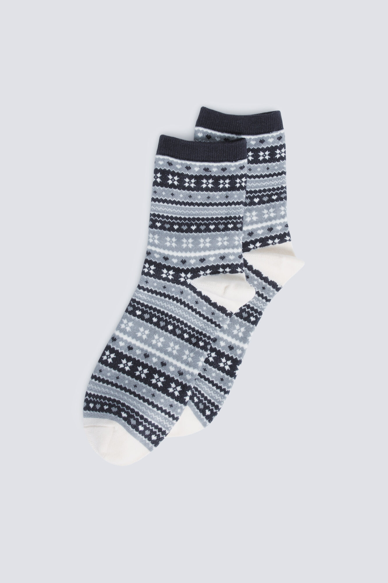 Springfield Calcet&iacute;n largo jacquard cenefas