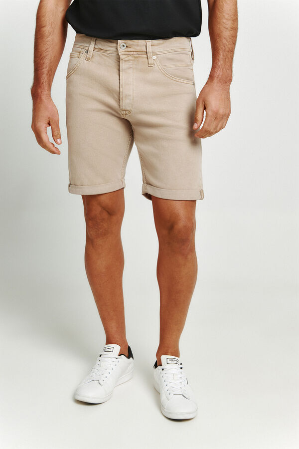 Jack & Jones Bermuda regular vuelta beige